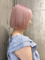 サンク 原宿 表参道(cinq) ピンクベージュピンクミルクティーブリーチありダブルカラー