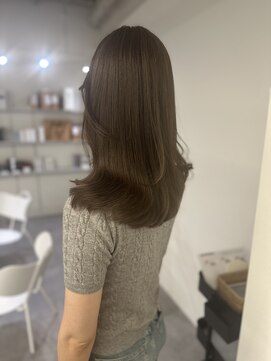 ノウハウ キョウト(KNOWHOW kyoto) 透明感グレージュ/レイヤースタイル