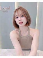 ロンドリゼル 札幌(Lond RiseL) オリーブグレー/前髪/ボブ/マロンベージュ/レイヤーカット/小顔