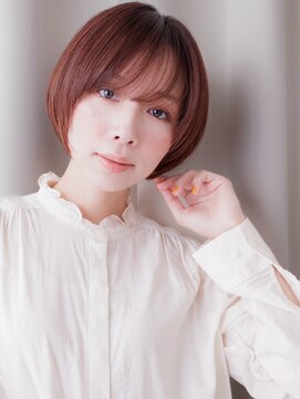 カバーヘア ブリス 大宮西口(COVER HAIR bliss) チェリーレッド艶感バーガンディ小顔ミニマルボブZ大宮20代30代