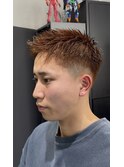 メンズアップバングショート
