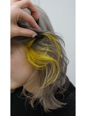 yellow/イヤリングカラー ポイントカラー ビビッドカラー