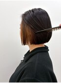 大人ガーリー/ダークアッシュ/似合わせカット/ミディアムレイヤ