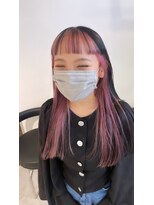  fit stand 千葉/ショートボブ/カット/パーマ/ダブルカラー/トリートメント/縮毛矯正&nbsp;イメチェン/ピンクベージュ/アンブレラカラー[千葉]