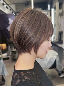 ブレス ヘアデザイン(BLESS hair design) 静岡駅ハンサムショートボブショートカット顔周りレイヤーカット