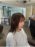 顔まわりレイヤー/ブラウンアッシュ