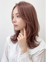 メラク バイ コア(Merak by CoRe.gn) 韓国風ブリーチなしカラー透明感ピンクベージュ夏カラー