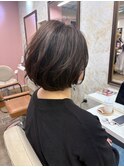 暗めカラー大人ひし形ボブ11.14