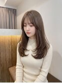 韓国ヘア/透明感カラー/レイヤーカット/ハッシュカット