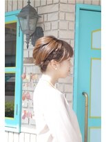 エアリー ヘアーデザイン(airly hair design)&nbsp;夜会巻き風&編み込み