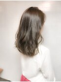 【linobyurealm】透明感グレージュ×ふんわりカール
