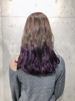 サロンドミルク 原宿(salon de MiLK)&nbsp;アッシュベージュ＆アクセントカラーラベンダー