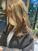 リノショアーズ ショウナン 辻堂店(RinoShores SHONAN)&nbsp;大人美人艶感シースルーバングくせ毛風カールこなれミディ