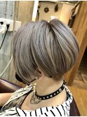ショートボブ×ミルクティーグレージュ【LODAT横浜】