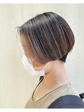 コーパル(copal) 前髪長めのマッシュショート コントラストハイライト