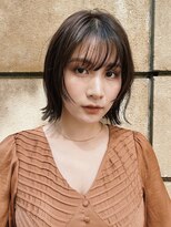 ピークアブー 銀座並木通り(PEEK-A-BOO)&nbsp;【顔まわりデザインカット】シースルーバングの抜け感ボブ