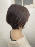 畠山雄大　大人可愛いひし形美人ショート・グレイベージュカラー