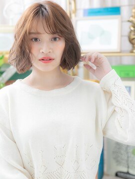 カバーヘア ブリス 大宮西口(COVER HAIR bliss) フレンチガーリー韓国風透けバングくびれボブc5大宮20代30代40代