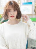 フレンチガーリー韓国風透けバングくびれボブc5大宮20代30代40代