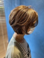 リュクスボーテ(LUXEBEAUTE') 前髪長め前下がりボブ/30代40代50代60代