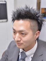 カミケン 方木田店(kamiken.)&nbsp;爽やか◎ ツイストパーマ×アップバング【カミケン方木田店】