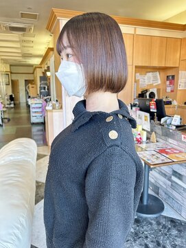 シャンプー ボーイ 宮崎柳丸店(SHAMPOO BOY) ナチュラルストレートボブ
