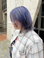 ヘアーデザイン アルエ(HAIR×design ARUE)&nbsp;コバルトブルー×ウルフ