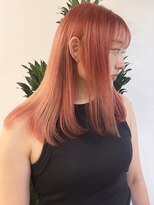 ピープスアンドスー 表参道 渋谷(Peeps&Suu.) ピンクオレンジケアブリーチ1回オレンジピンク