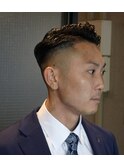 73分け フェードカット【理容室/バーバーヘア/barber/表参道】