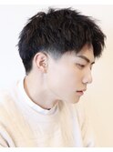 【 Ｉ. 】刈り上げツーブロックアップバング短髪黒髪　川口