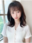 ♪大人可愛いくびレイヤーアッシュブラック美髪20代30代高田馬場