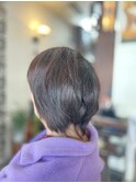 ショート×ハリコシ艶復活白髪染め