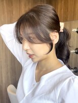 ヒョンミョン ライズバイレボ 取手店(hyon myon/RISE by REVO)&nbsp;レイヤーカット/デザインカラー/オリーブベージュ[取手/取手駅]