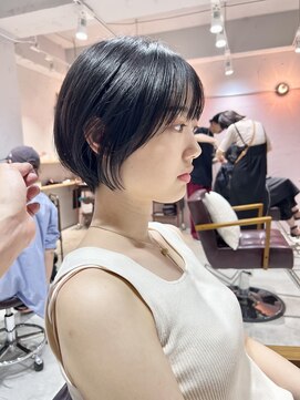 ラミエ バイ メルト 吉祥寺(lamie by melt) *滝田*20代30代40代似合わせ小顔丸みショートボブカット顔まわり