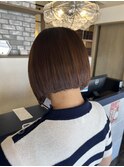 【庄内店/カット カラー】暖色カラー/丸みボブ/10代 20代