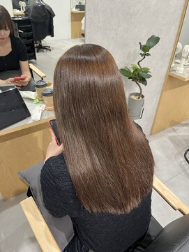 ソルア 上本町(solua) オリーブベージュ / ブリーチなしダブルカラー