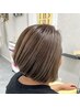 髪に優しく脱白髪染め♪カット+白髪ぼかしハイライト+オージュア+頭浸浴