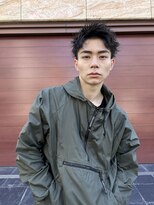 刈り上げスパイキーショート/メンズカット/眉毛/表参道
