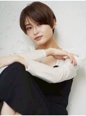 マニッシュ◎マロンベージュ/フェザーショート髪質改善◎本厚木