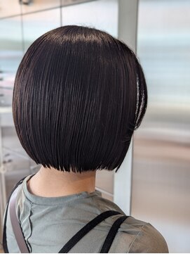 オーガニック リブ 川越(organic+live) 20代30代かわいい切りっぱなしボブ