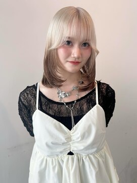 カシェル(cashel) ホワイトブロンド　× ブラウン