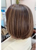 ハイライトボブスタイル