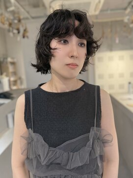 アトリエノエラ(Atelier Noella) ショートボブ×パーマ【高田】