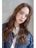 ギークス(GEEKS) 【GEEKS渋谷】冬カラー/ココアグレージュ/顔周りレイヤー/ウルフ