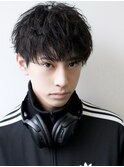 MEN’S HAIR/ブルーブラック/フェザーパーマ/渋谷ア