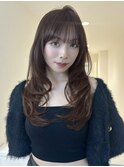レイヤー/レイヤーカット/渋谷/ラベンダー/ブラウン/ニュアンス