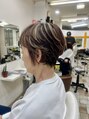 ヘアーサロンアンク(hair salon anc) グレーカラーに飽きてきた方には、ブリーチでデザインが◎