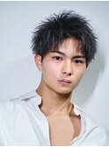 長めアップバングショート