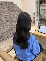 ヘア カンパニー トワ 千葉店(TOWA)&nbsp;千葉/千葉駅/ダブルカラー/ダークアッシュ/黒髪/ヘッドスパ