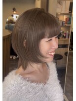 スリー バイ ベルベット 博多(THREE... by velvet)&nbsp;ミルクティーベージュ#博多＃ダブルカラー#ブリーチ無し